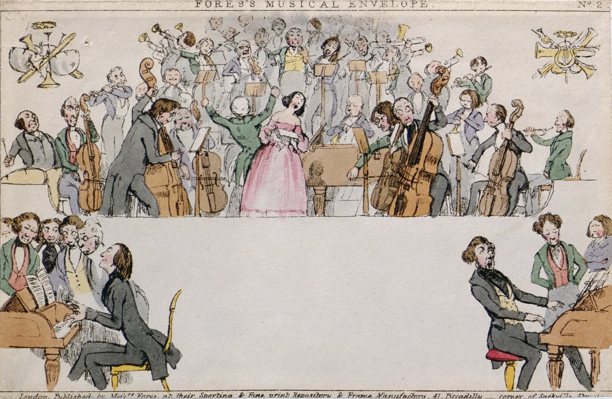 Foress Müzik Zarfı, pub. Messrs Fores tarafından, c.1840 by English School