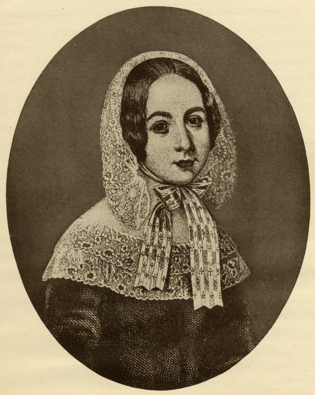 Fredrika Bremer (1801-65) by English School