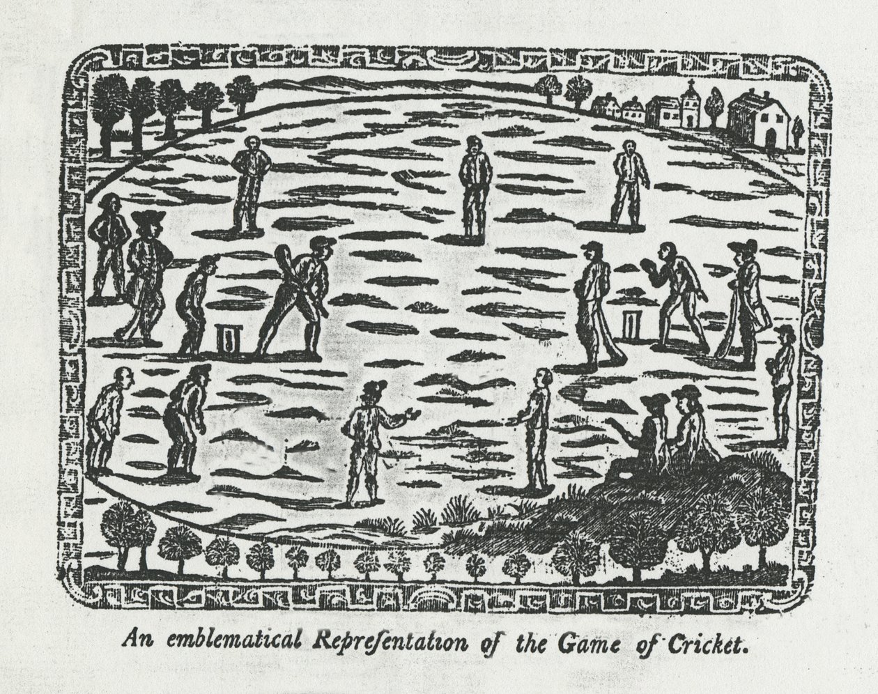 Kriket oyunu, 1774 by English School