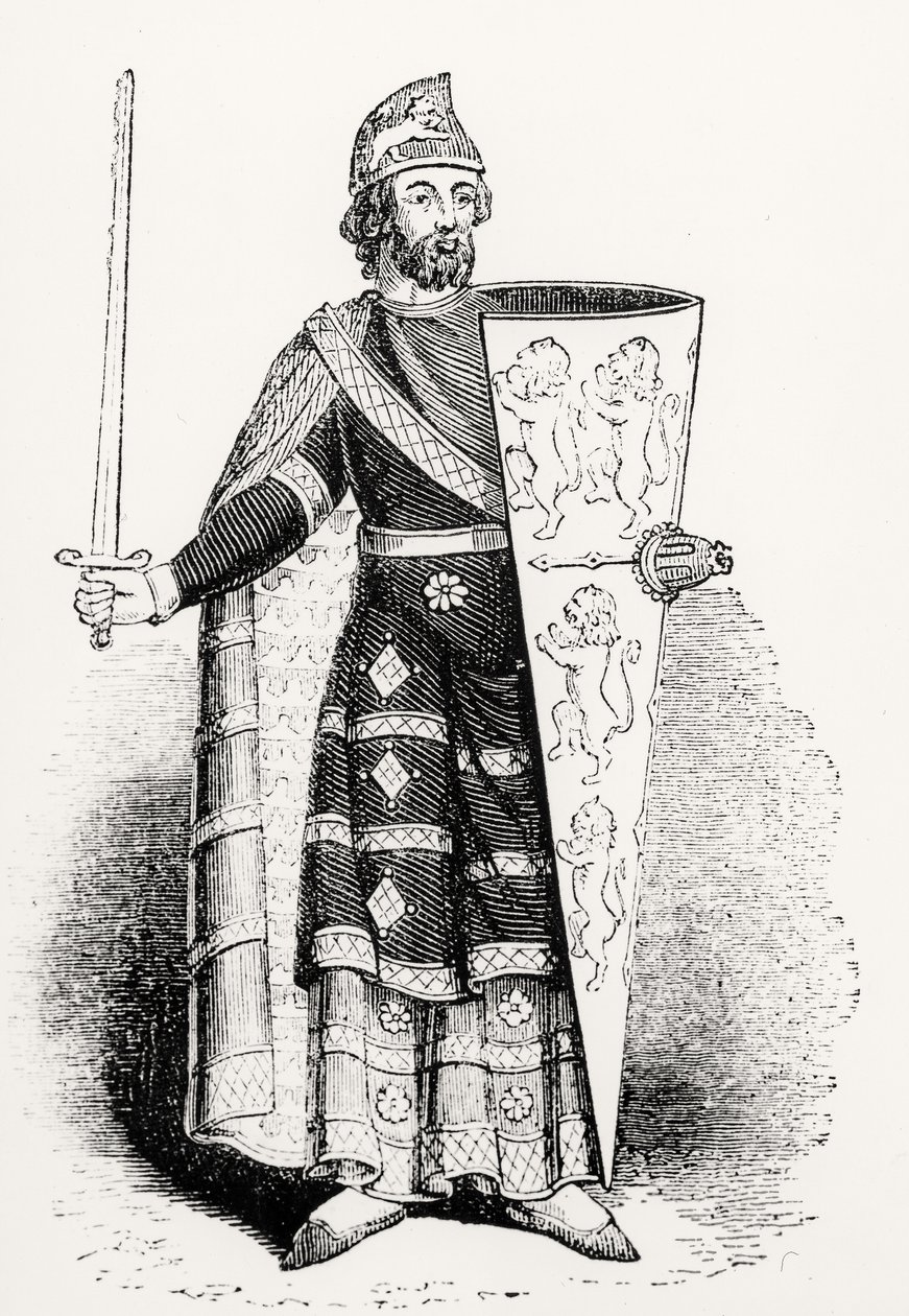 Geoffrey Plantagenet, Anjou Kontu (1113-1150) by English School