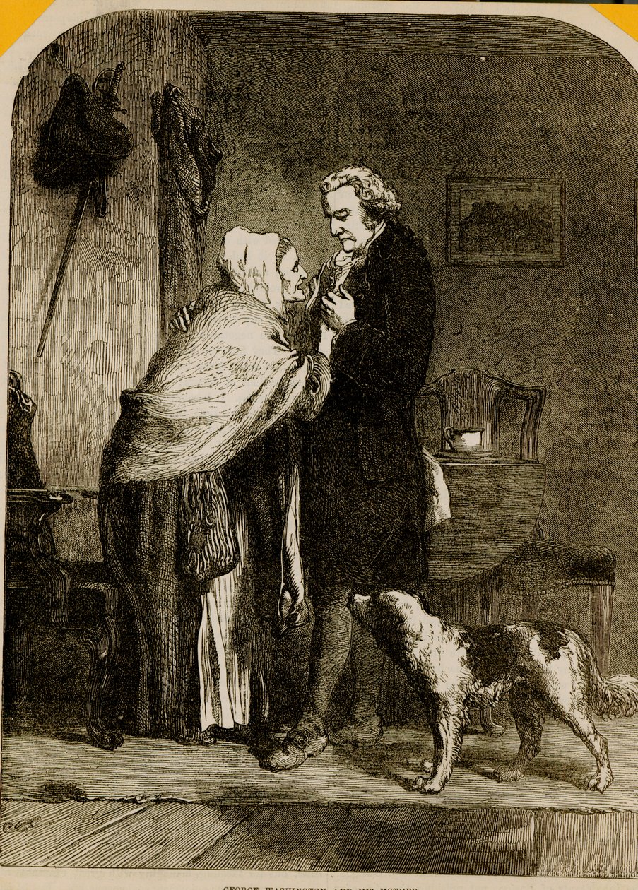 George Washington ve annesi by English School