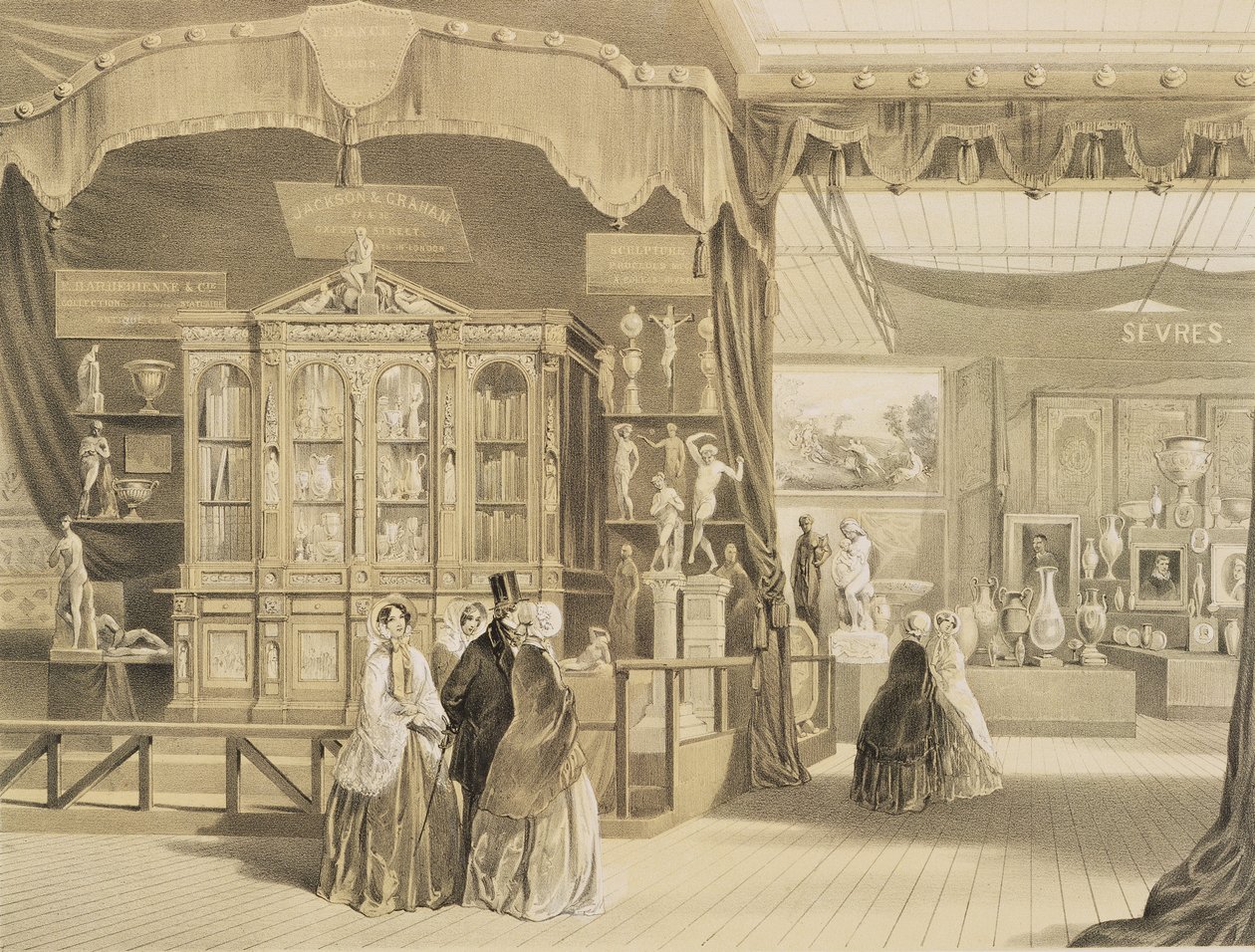 Büyük Sergi, 1851, Fransa (Sevres Mahkemesi), Dickinsons Kapsamlı Resimlerden by English School