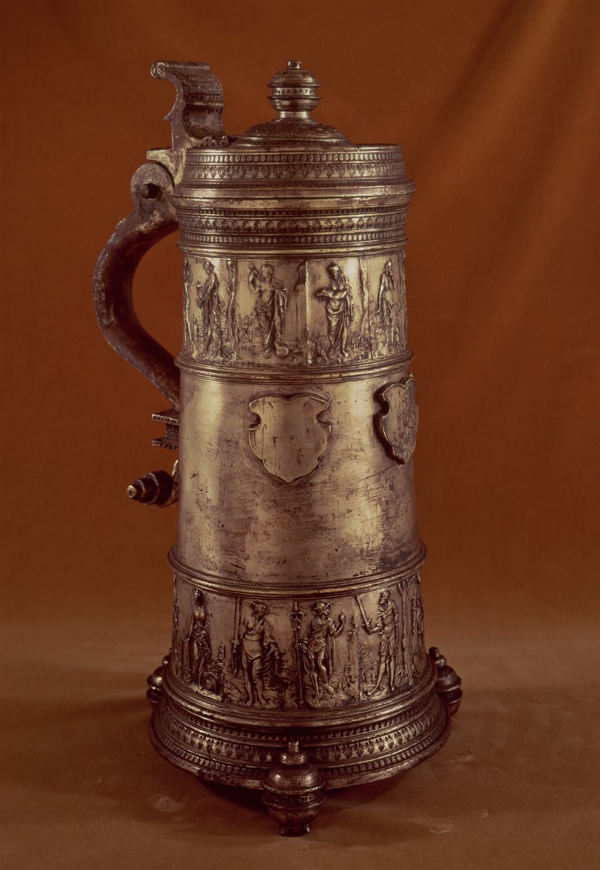 Guild tankard, gümüş kalaylı, 1564 by English School