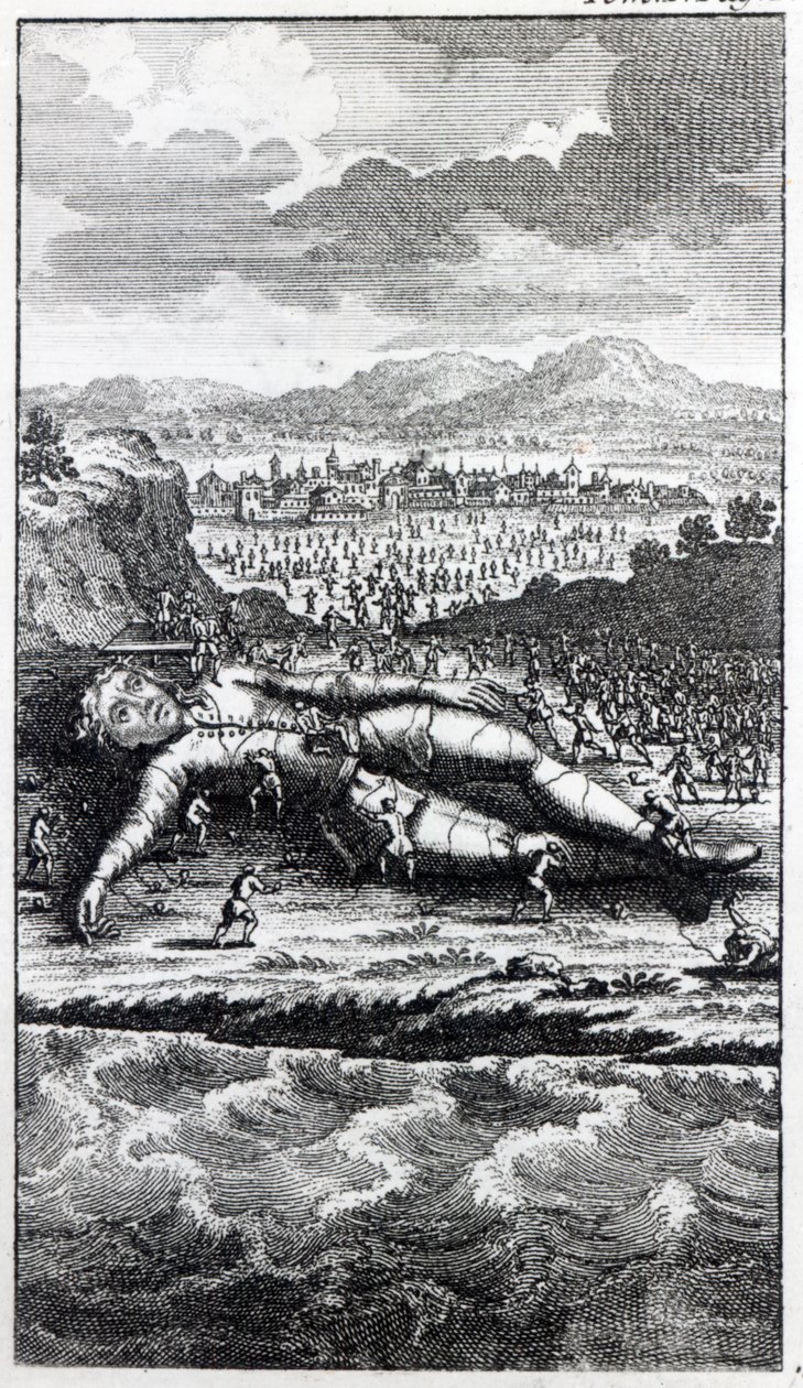 Gulliver, Lilliputlular tarafından ele geçirildi, Jonathan Swift