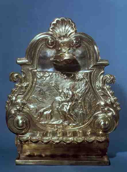 John Ruskin tarafından yapılan Hanuka Lambası, 1709 (gümüş) by English School