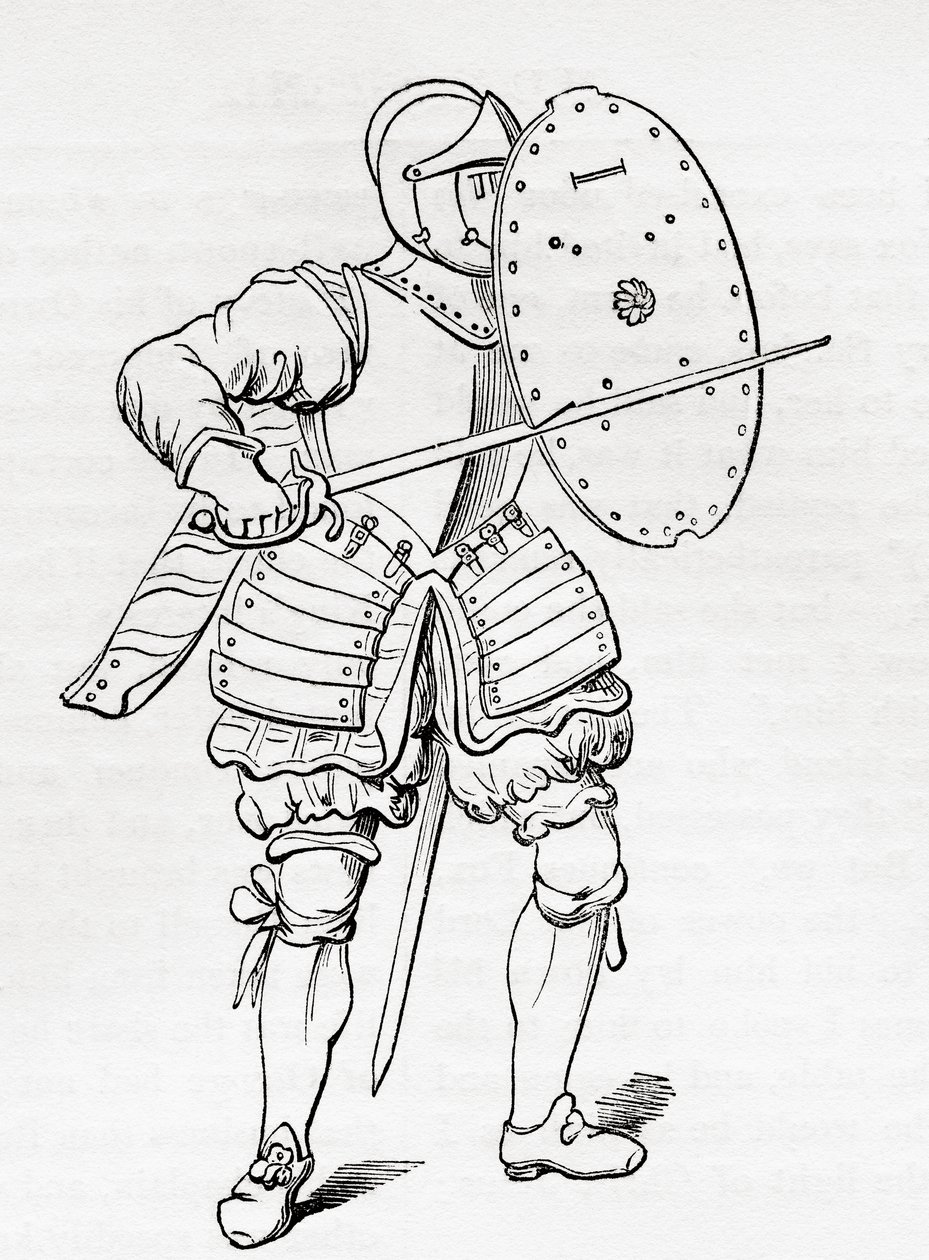Piyade zırhı, 1625, Eski İngiltere