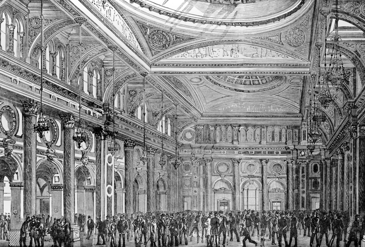 Royal Exchange, Manchester İçişleri by English School