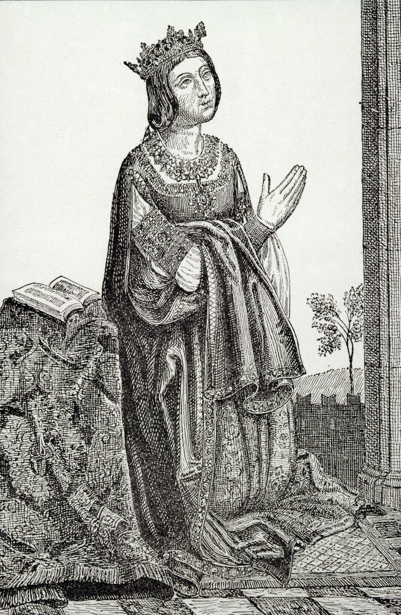 Kastilyalı Isabella (1451-1504), La Catolica olarak anılır. by English School