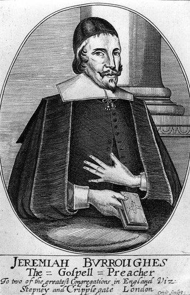 Jeremiah Burroughes (1599-1646), Haç tarafından oyulmuş by English School