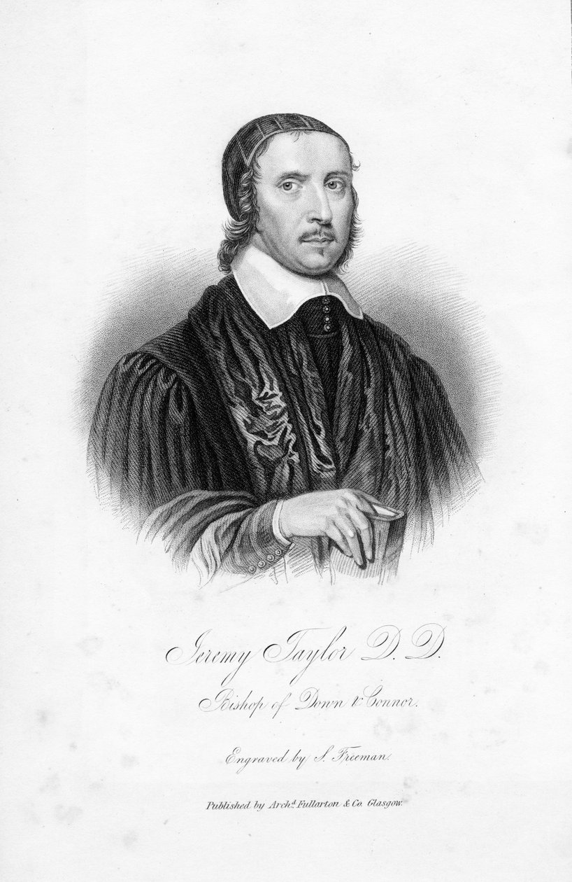 Jeremy Taylor D.D., Down ve Connor Piskoposu, S. Freeman tarafından oyulmuş by English School