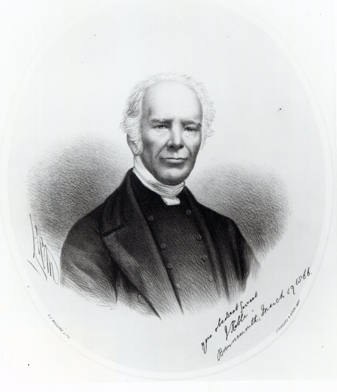 John Keble, 1866 (litografi) by English School