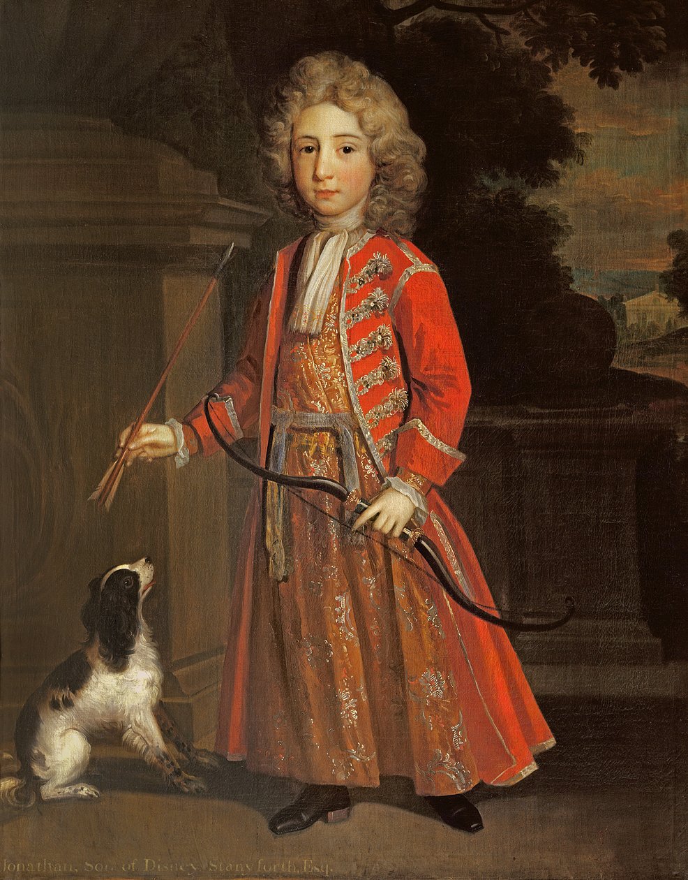 Jonathan Stanforth genç bir çocukken, c.1715 by English School