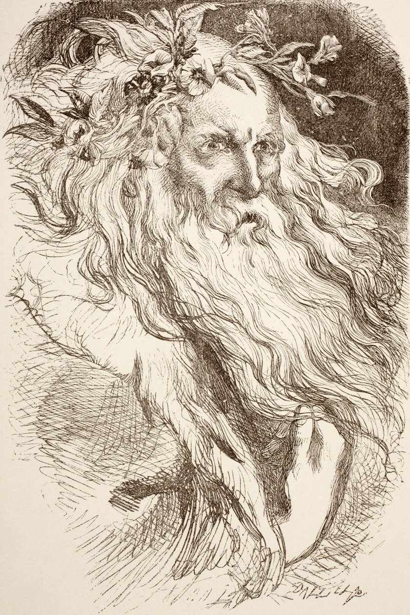 Kral Lear, 1890 by English School