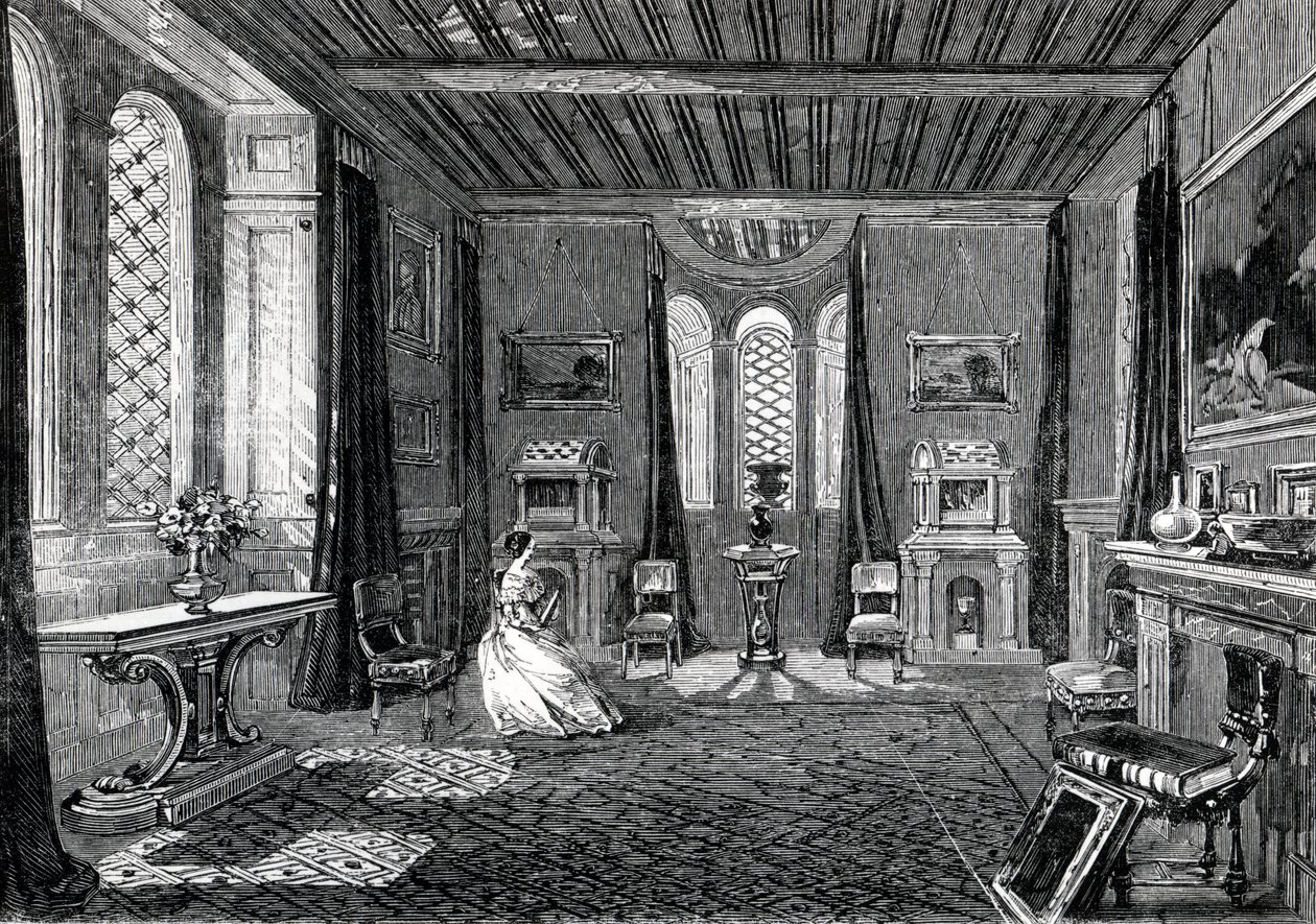Lansdown Tower - The Scarlet Drawing-Room, 