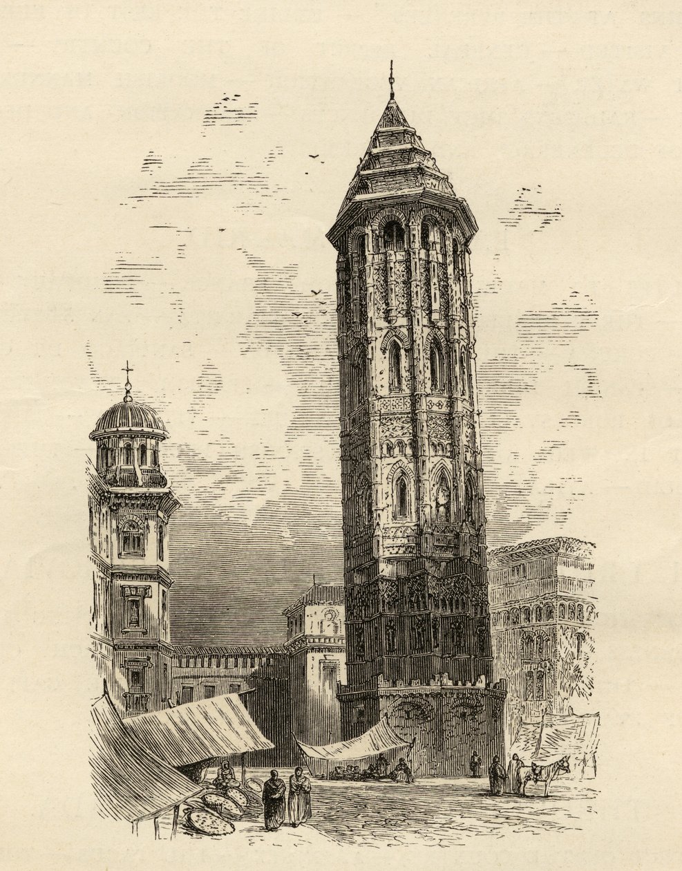 Leaning Tower Saragossa, illustration from 
