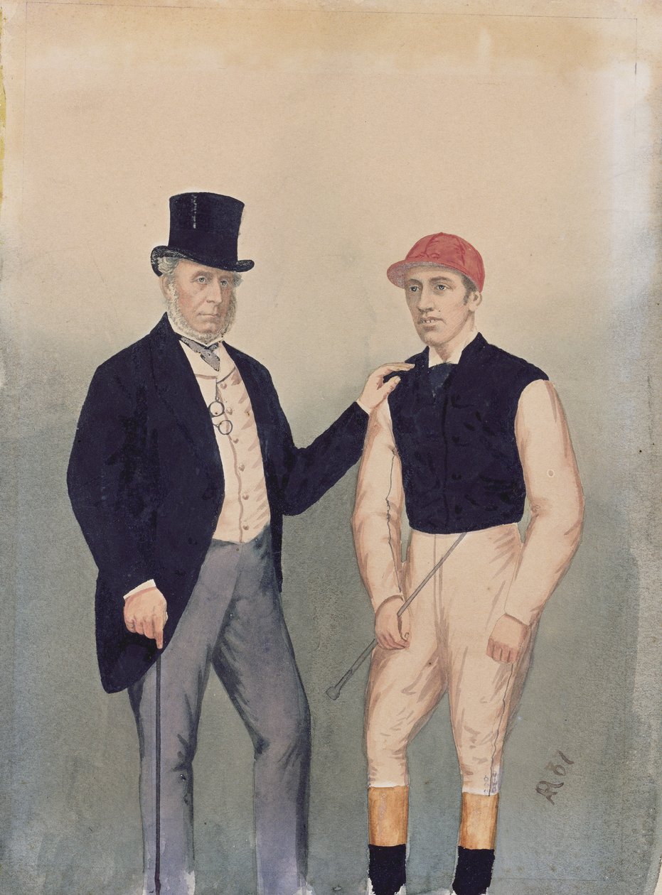 Lord Falmouth ve Fred Archer (1857-86) by English School