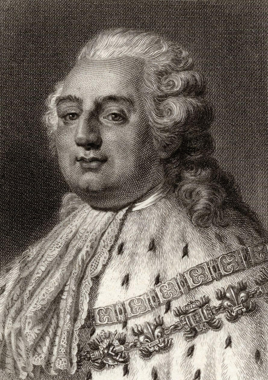 Louis XVI (1754-93) Fransa Kralı by English School