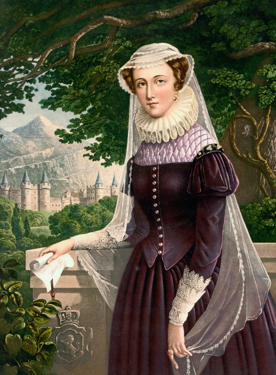 Mary Queen of Scots, after a 19th century print  by English School