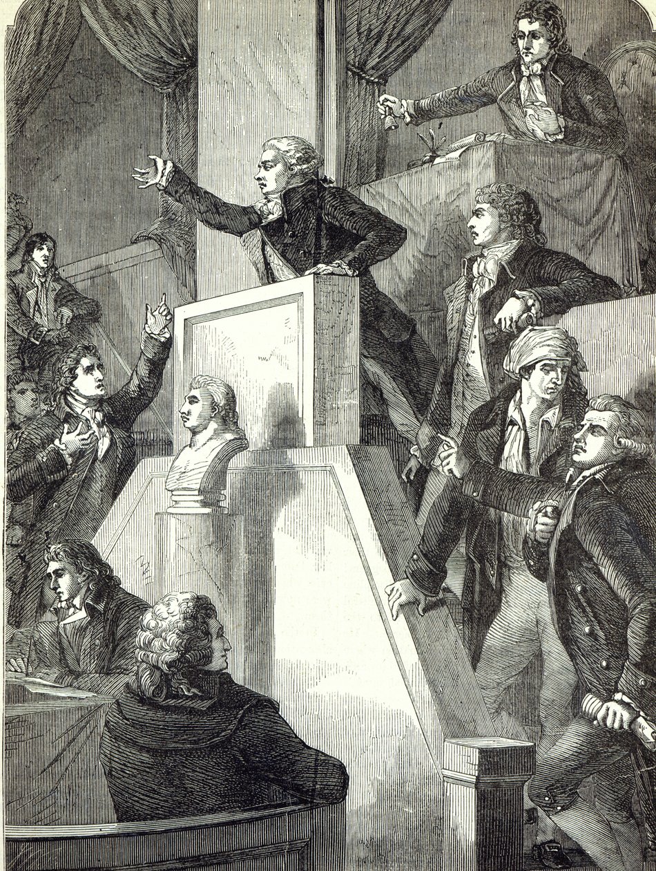 Ulusal Meclis Toplantısı, 1791 by English School