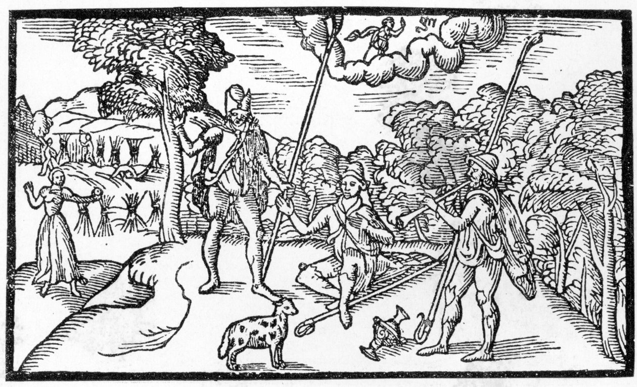 Ağustos ayı, Edmund Spenser (1552-99) tarafından yazılan 