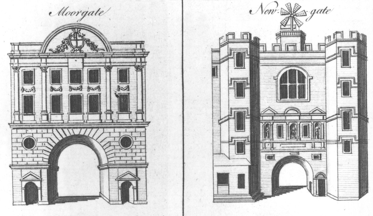Moorgate ve Newgate by English School