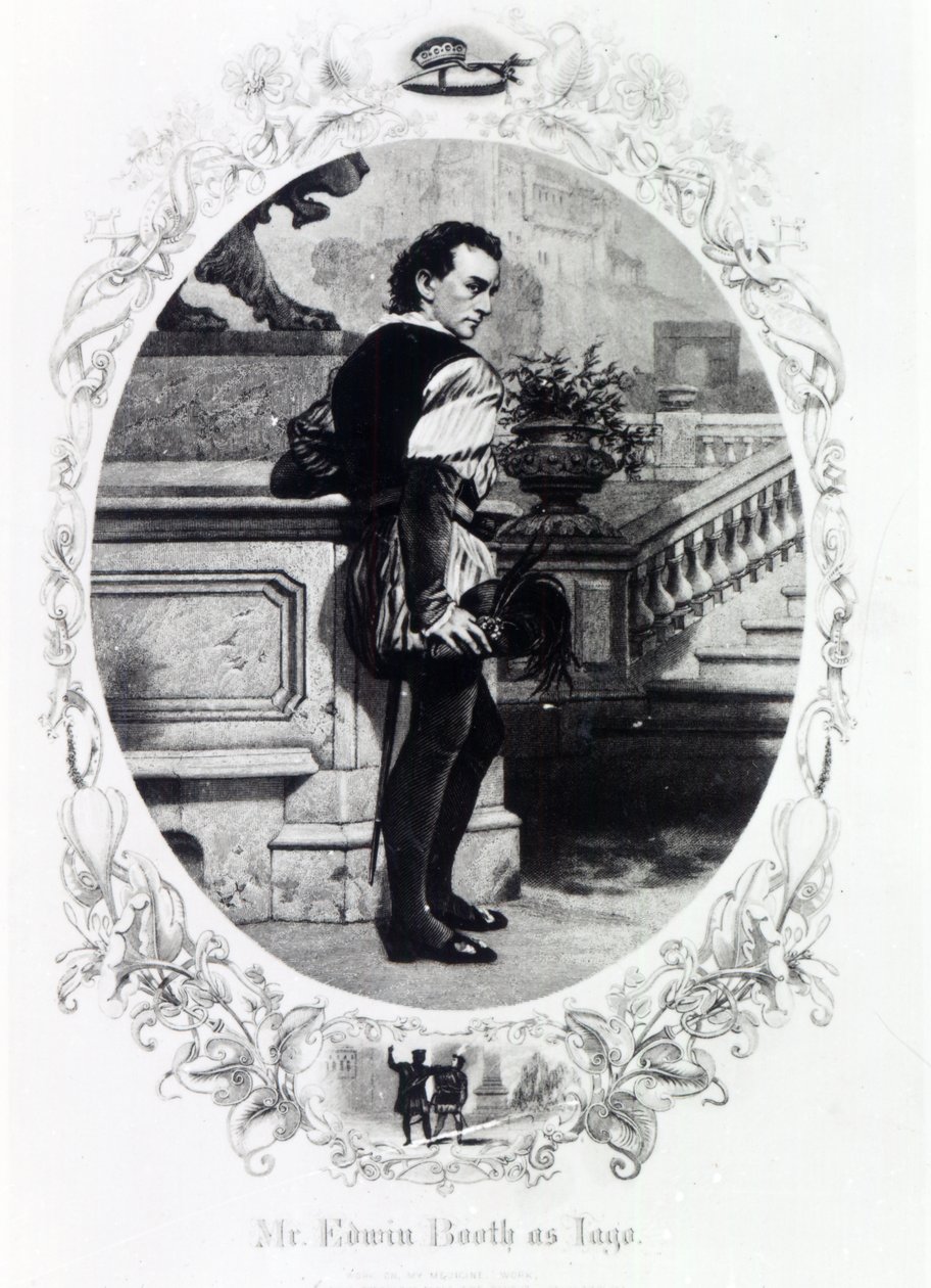 Bay Edwin Booth Iago olarak by English School