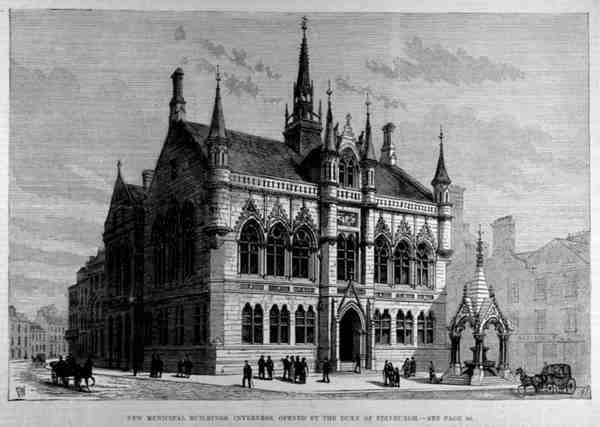Yeni Belediye Binaları, Inverness: The Illustrated London News