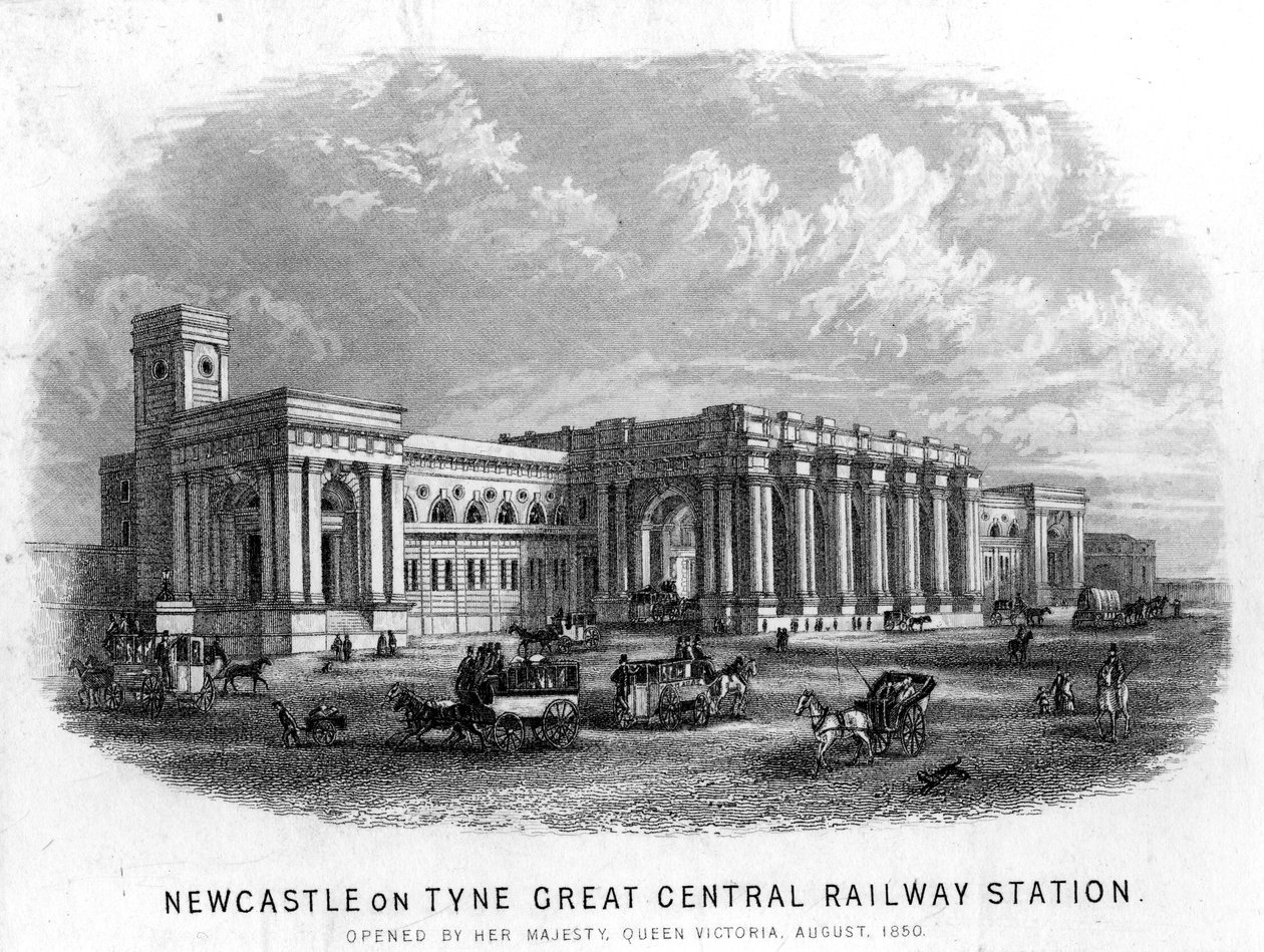 Newcastle-upon-Tyne Great Central Railway Station  by English School