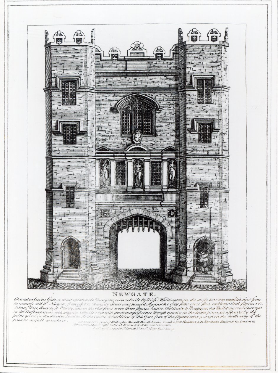 Newgate, Londra, pub. 1761 by English School