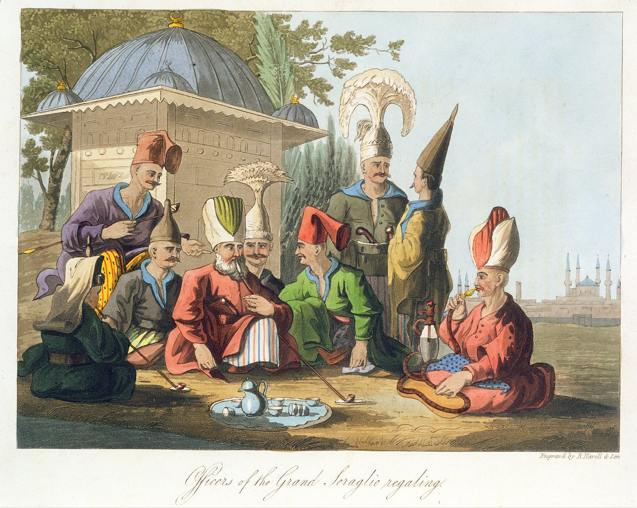 Robert Havell ve Sons tarafından kazınmış Büyük Saray Regaling