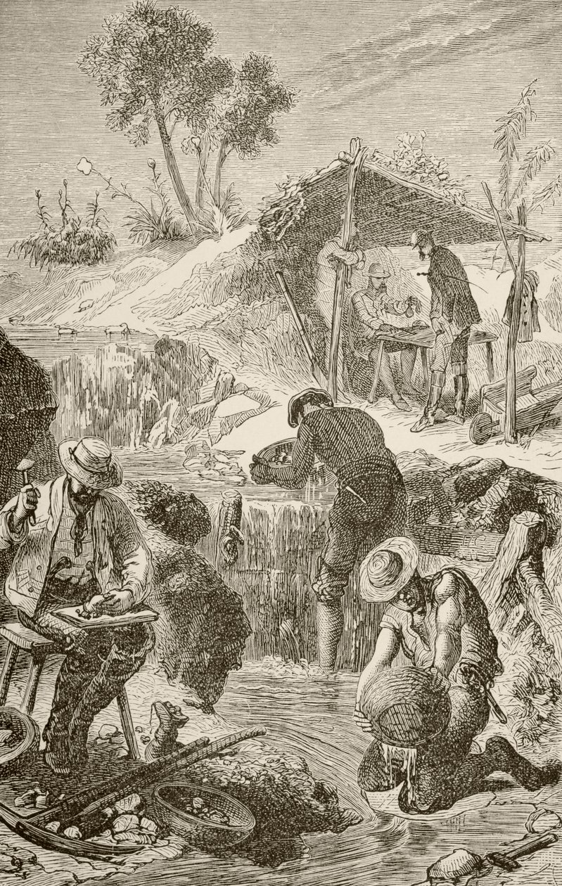 Panning for Gold  by English School