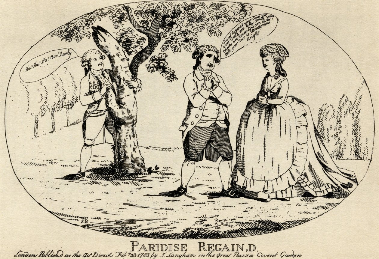 Paradise Regained, J. Langham tarafından yayınlandı, 1783 by English School