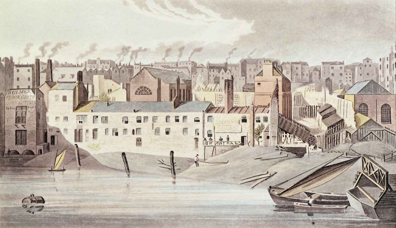 Savoy Harabelerinin bir parçası, 1816 (renkli gravür) by English School