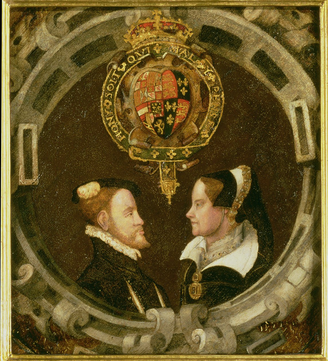 Philip ve Mary I (1519-58), c.1555 by English School