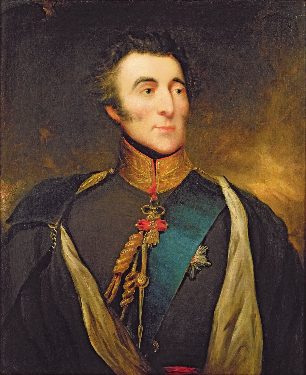 Arthur Wellesley, 1. Wellington Dükü (1769-1852) portresi by English School