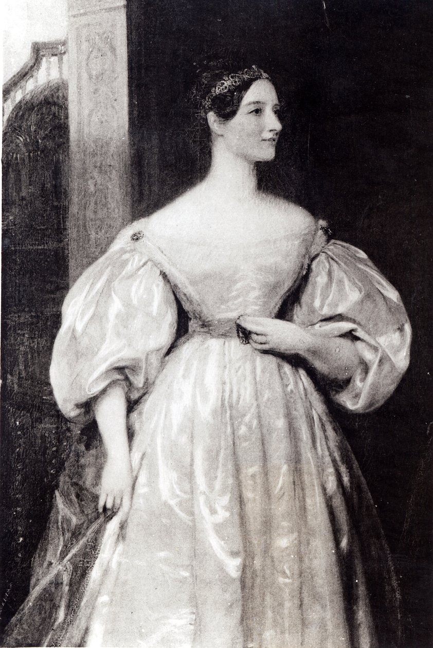Portrait of Augusta Ada Byron (1815-52) Countess of Lovelace   by English School