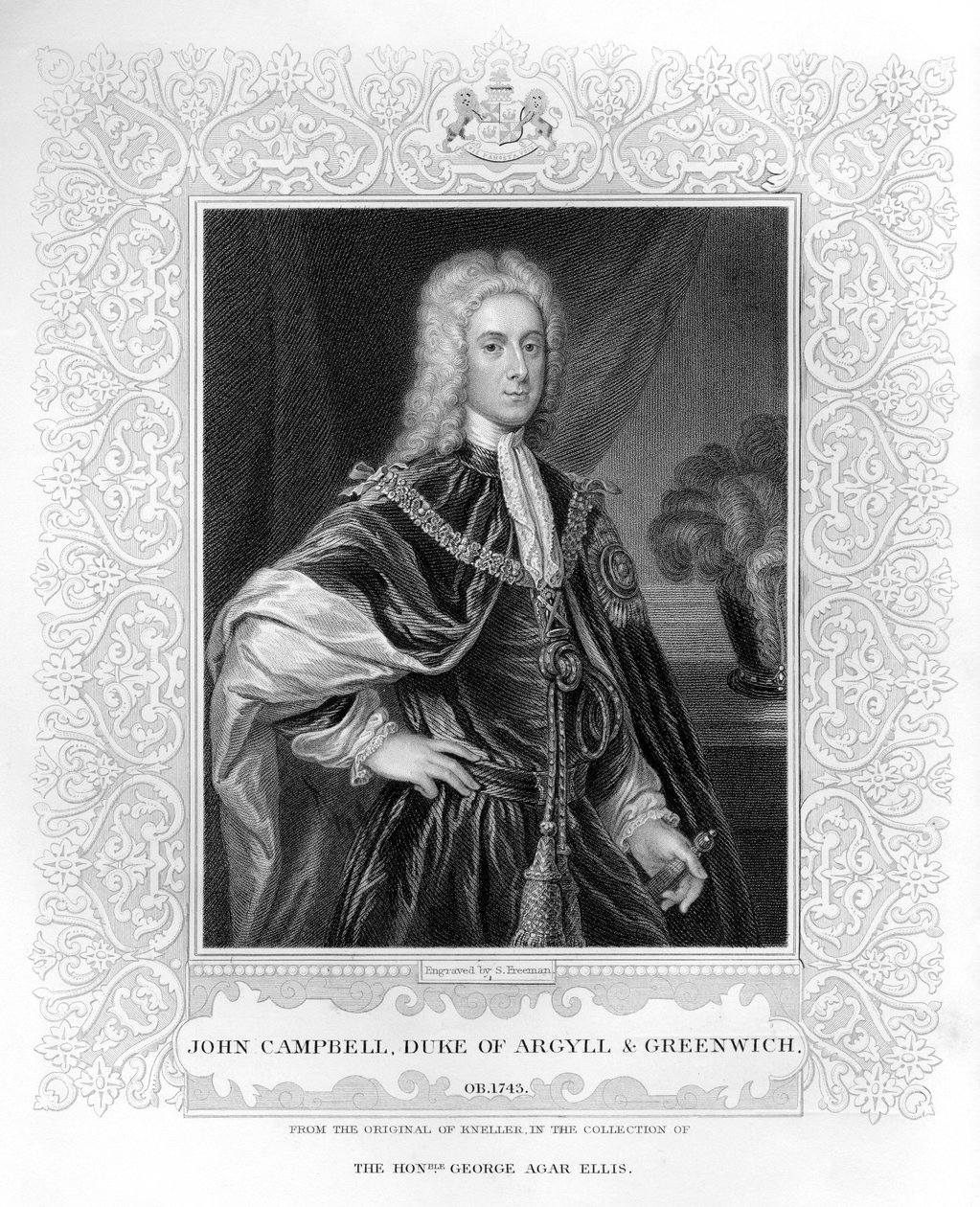Portrait of John Campbell, Duke of Argyll and Greenwich  (be photo) by English School