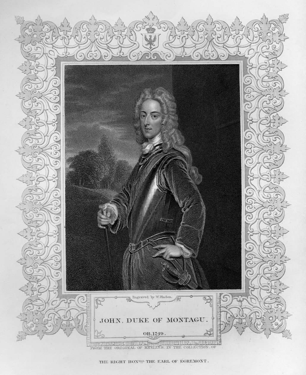 Montagu John Duke portresi by English School