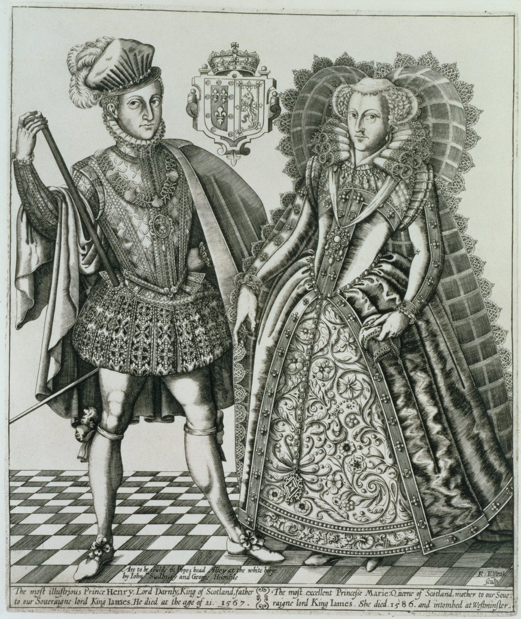 İskoç Kraliçesi Mary (1542-87) ve Henry Stewart, Lord Darnley (1545-67)