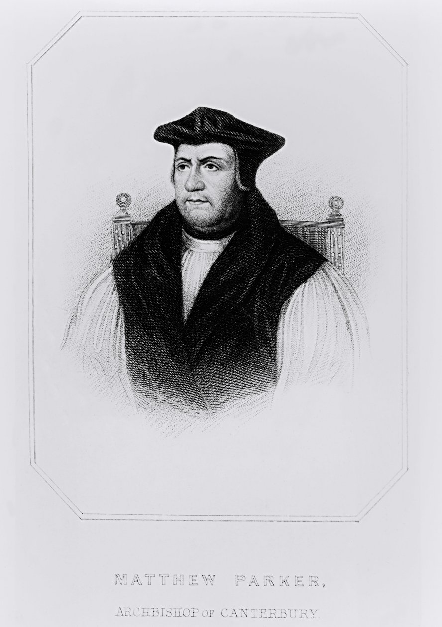 Portrait of Matthew Parker (1504-75) from 