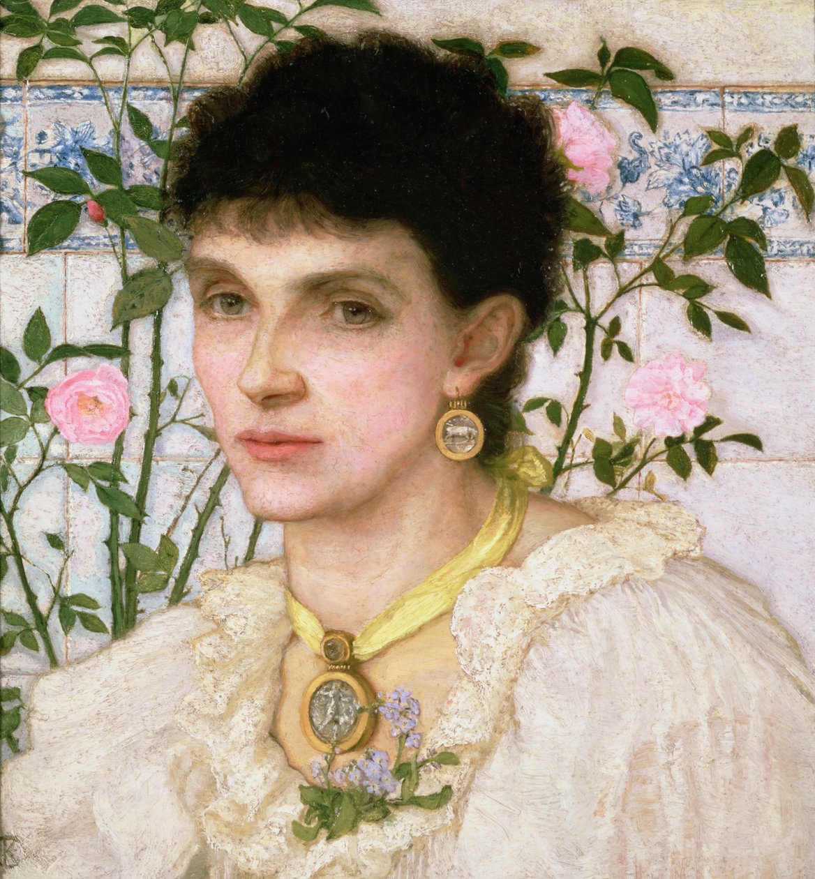 Bayan George Henry Boughton'un Portresi by English School