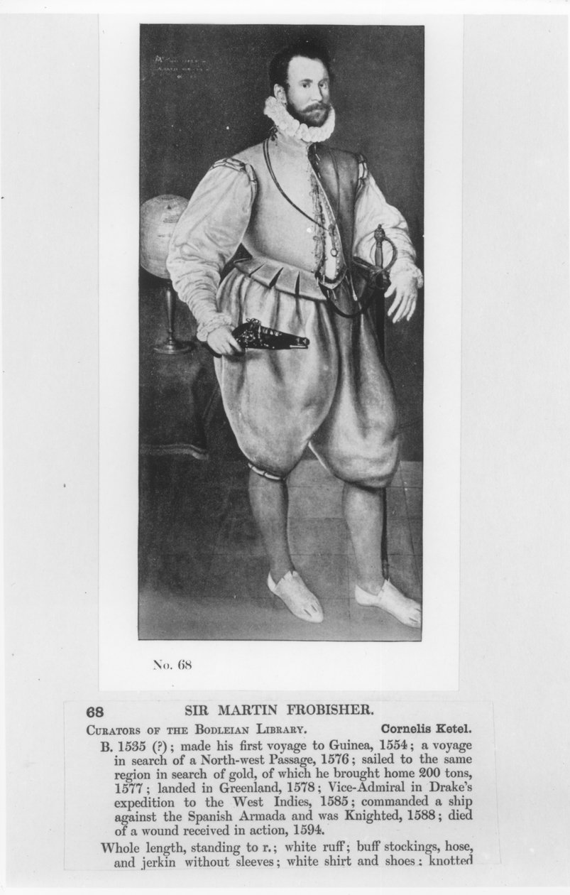 Portrait of Sir Martin Frobisher (c.1535-94)   by English School