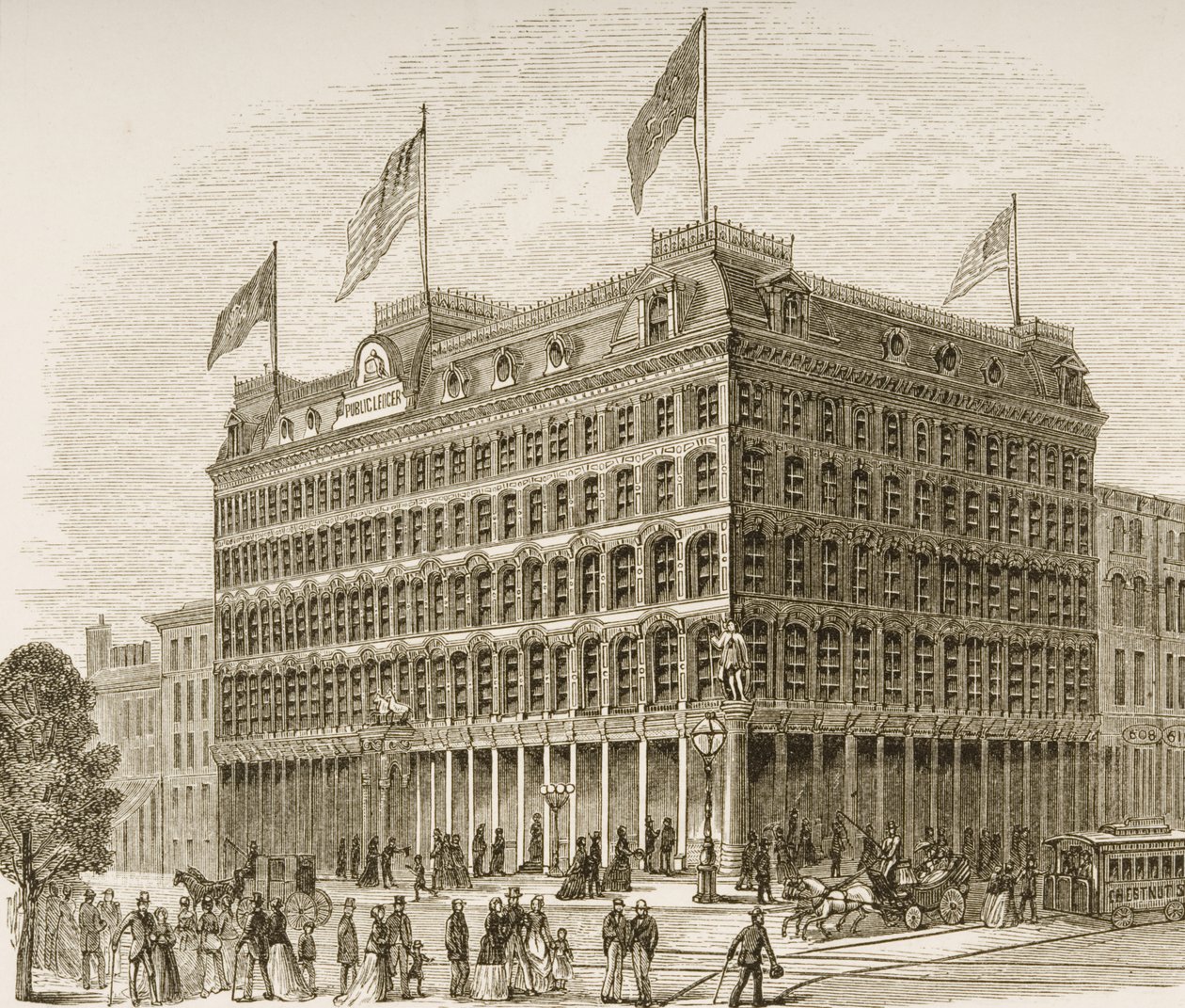 Public Ledger Building, Philadelphia, 1870 dolaylarında, Dini Yol Cemiyeti tarafından yayınlanan 