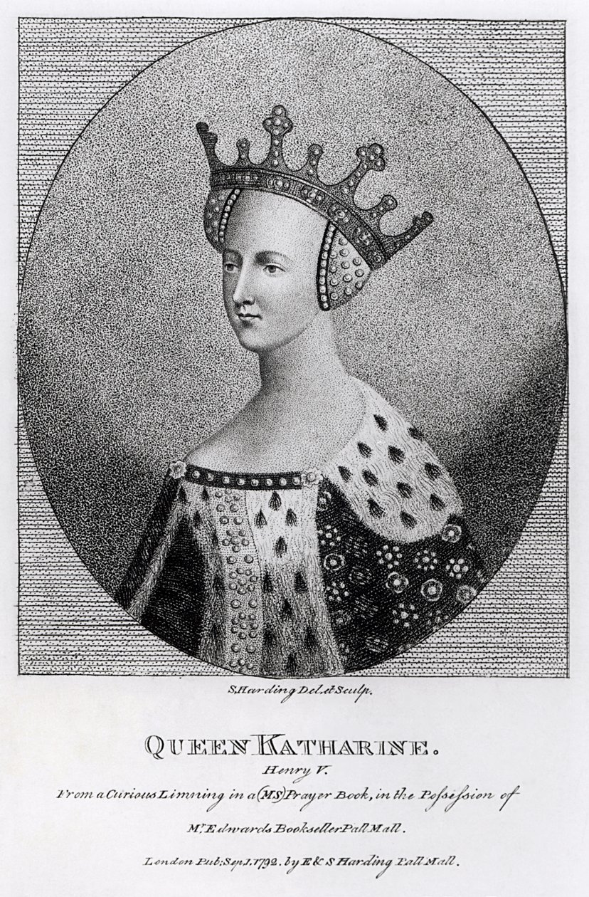 Kraliçe Katherine (1401-37) pub. 1792