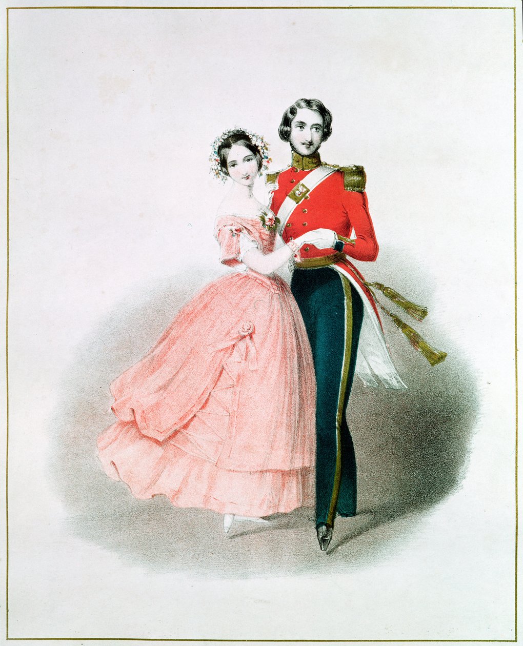 Kraliçe Victoria (1819-1901) ve Prens Albert Dansı (1819-61) by English School