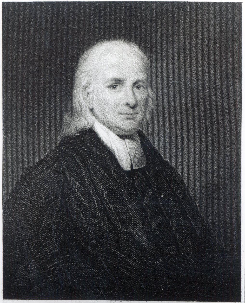 Edward Scriven tarafından oyulmuş Rev Friedrich Schwartz, by English School