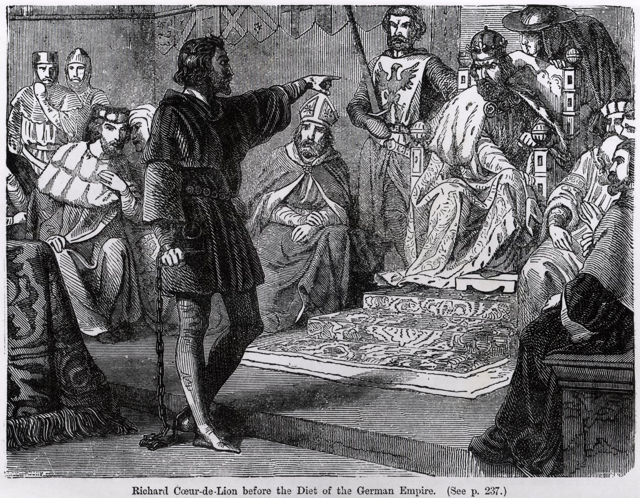 Alman İmparatorluğu Diyetinden Önce Richard Coeur de Lion by English School