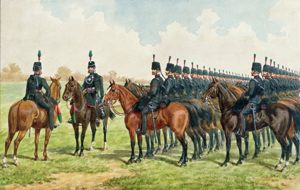 Kraliyet Doğu Kenti Yeomanry, 1865 by English School