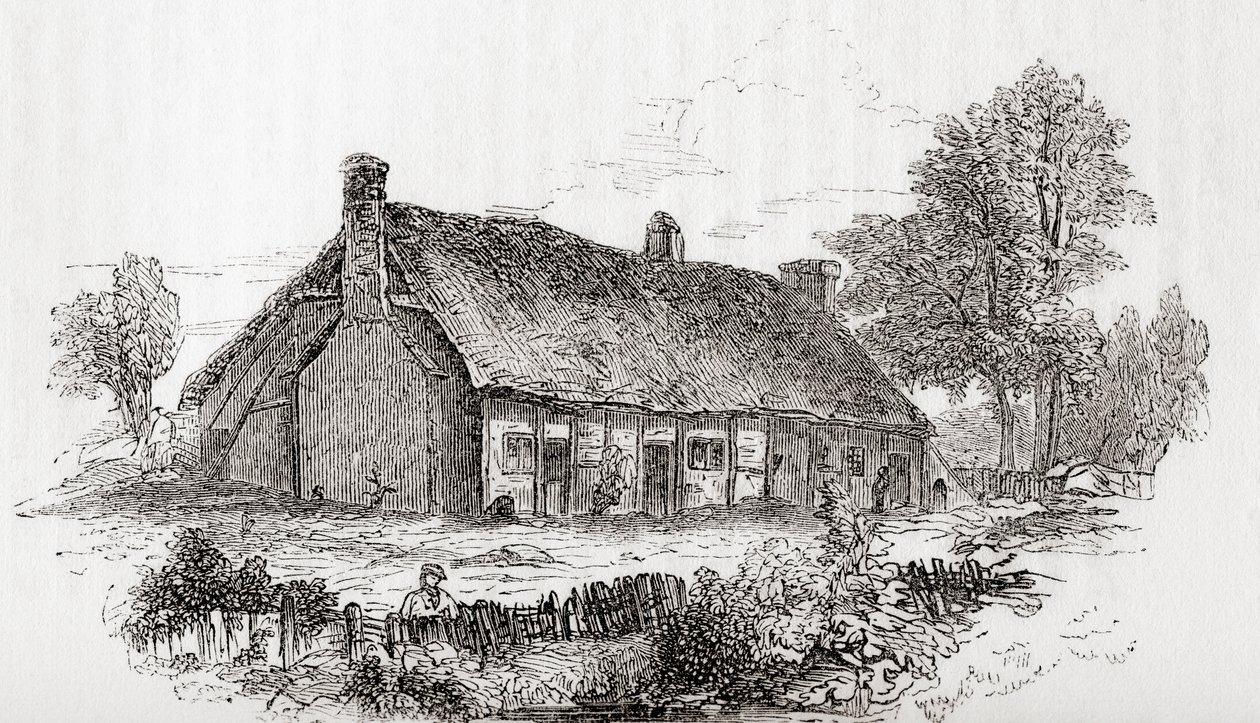 Samuel Butlers evi, Pershore, Worcestershire, İngiltere. Samuel Butler, 1613 -1680. Eski İngiltere
