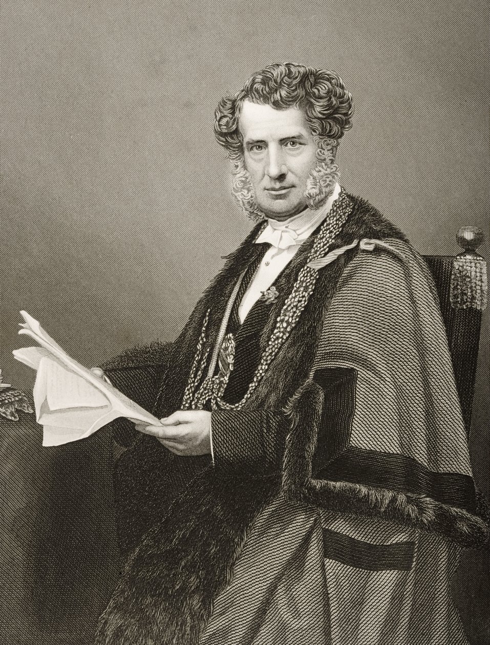 Sir Robert Walter Carden (1801-1888) 1. Baronet by English School